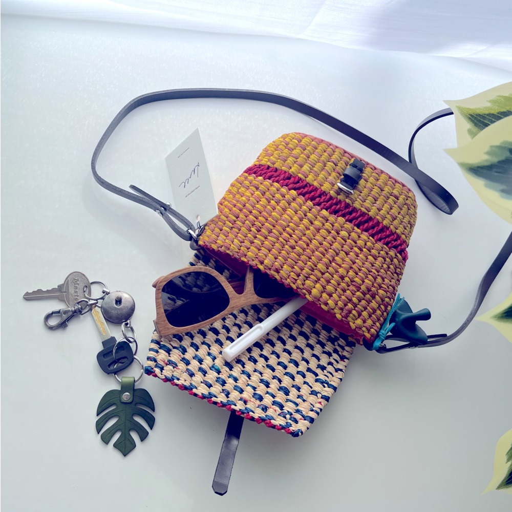 AAKS Bika Woven Crossbody Purse - NWT & Dust Bag